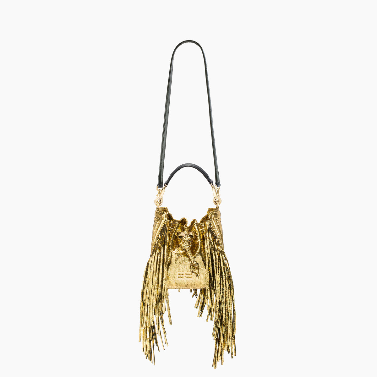 Gold 2025 fringe bag