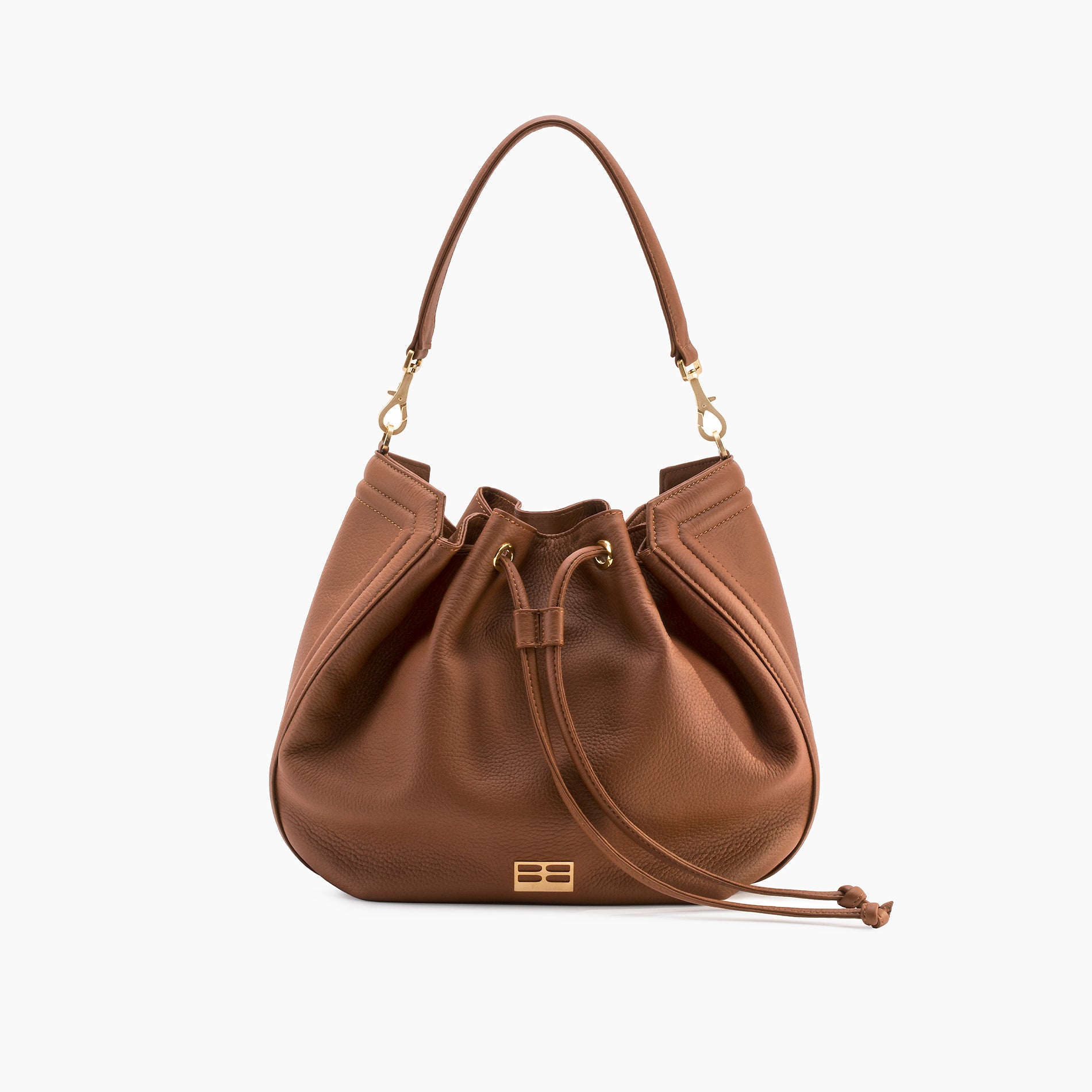 Lucky Hobo Bucket Bag Camel Deerskin – badura