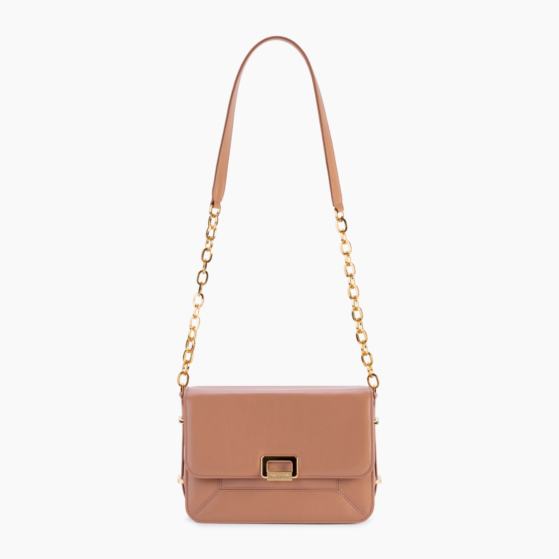 Candy Large Bag with Chain - Nude Calfskin