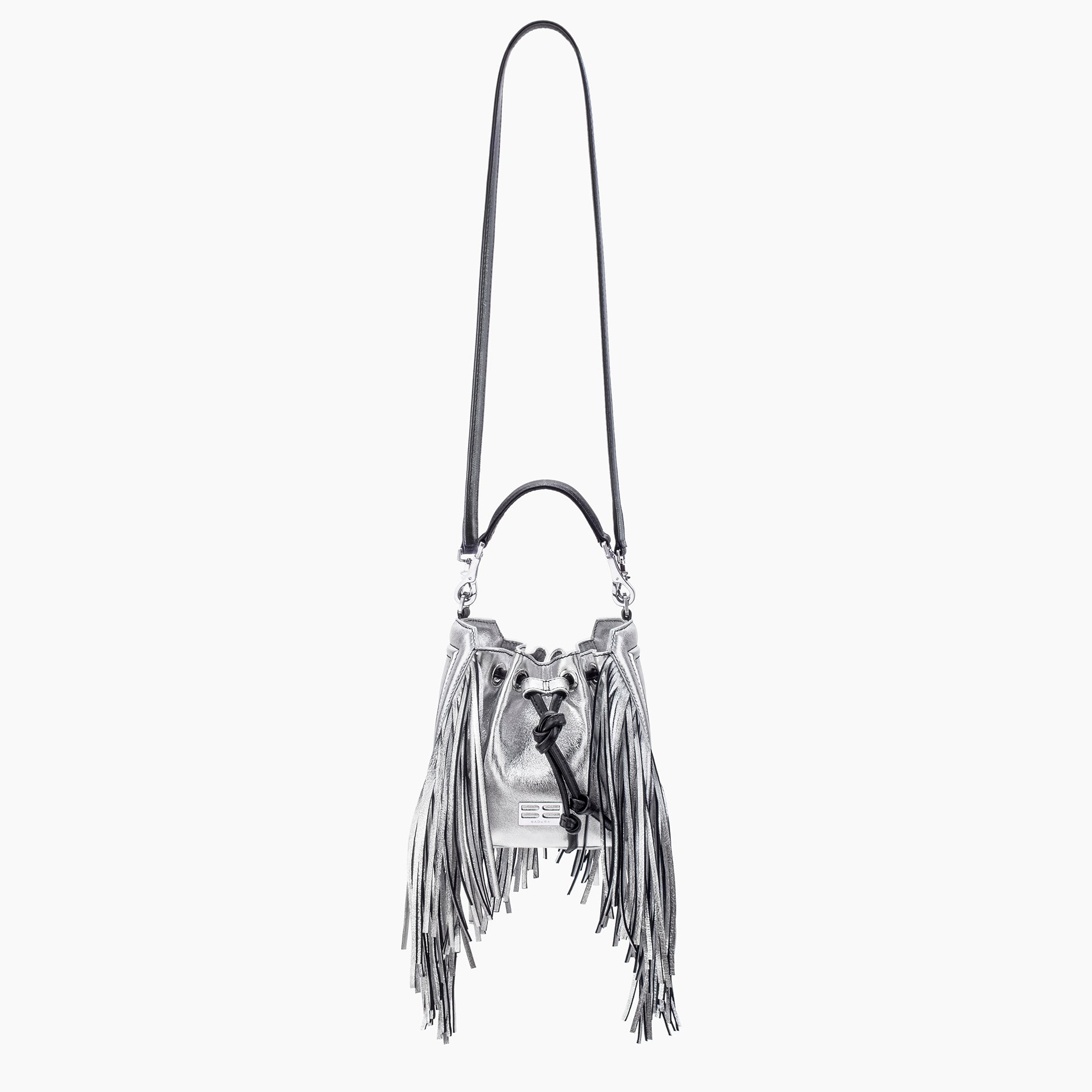 Lucky Hobo Bucket Bag With Fringe - Olive Suede – badura